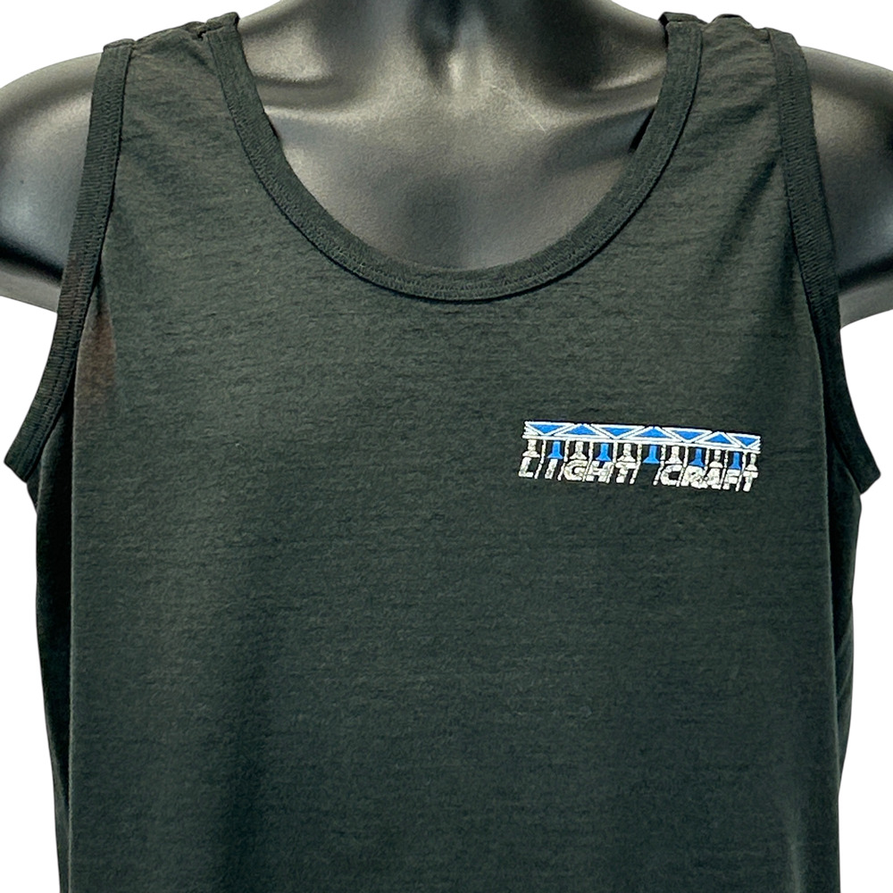 Vintage 90s Light Craft Tank Top T Shirt M Medium Black Stage Lighting Roadie